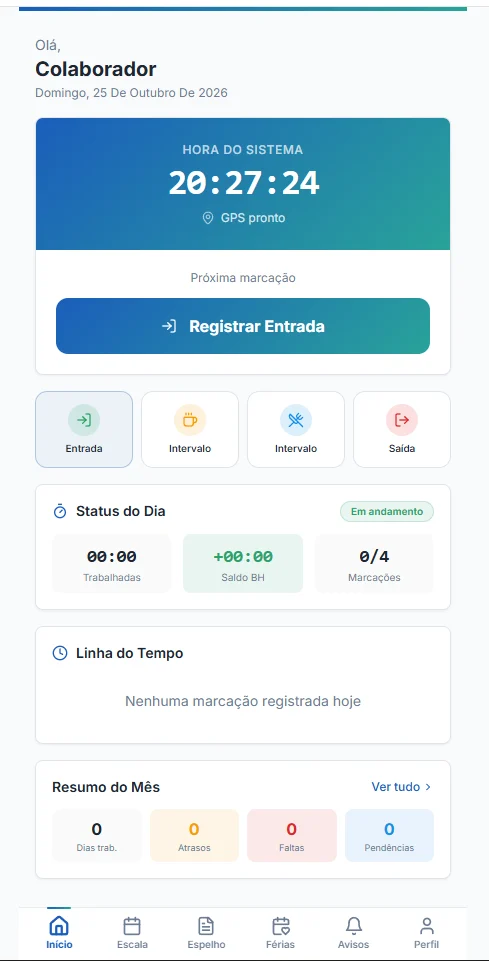 App Nexus Ponto: Início