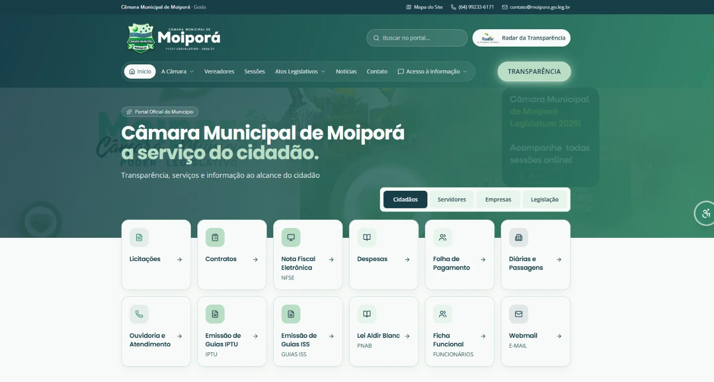 Portal real — Portal da Câmara